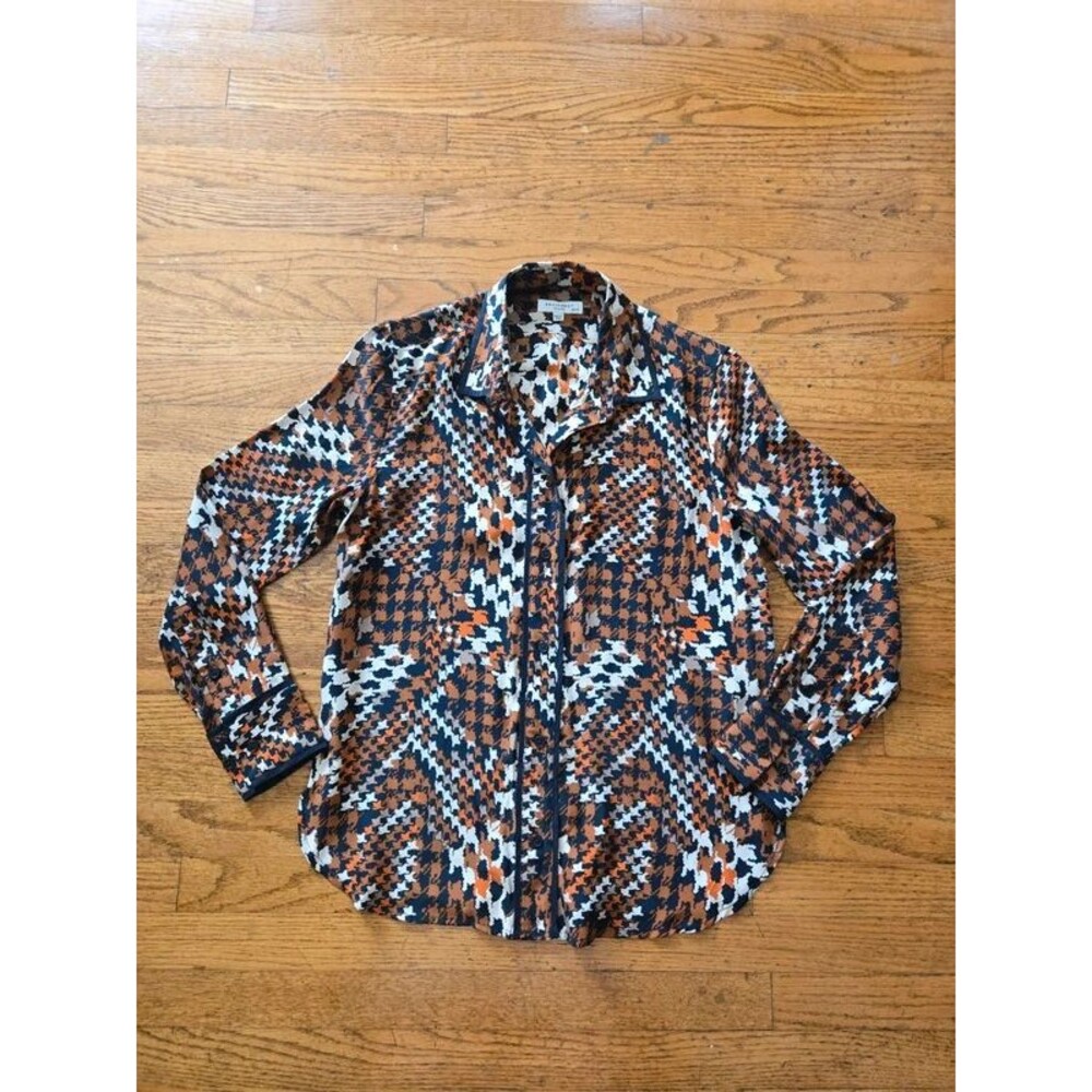Equipment Femme Womens Silk Button Up Blouse